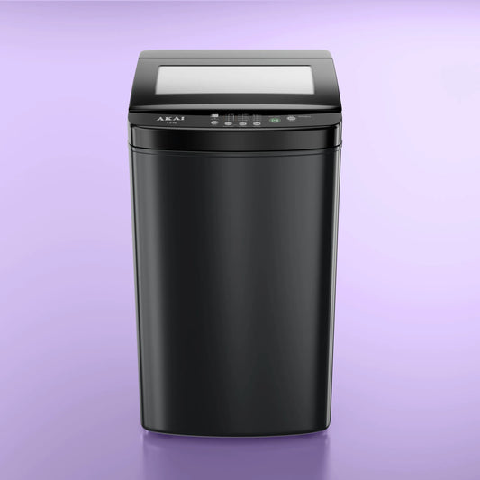Akai 7.5Kg, 5 Star, Fully Automatic Top Load Washing Machine, Glass Lid, Mid Black, AFT-75DBPG
