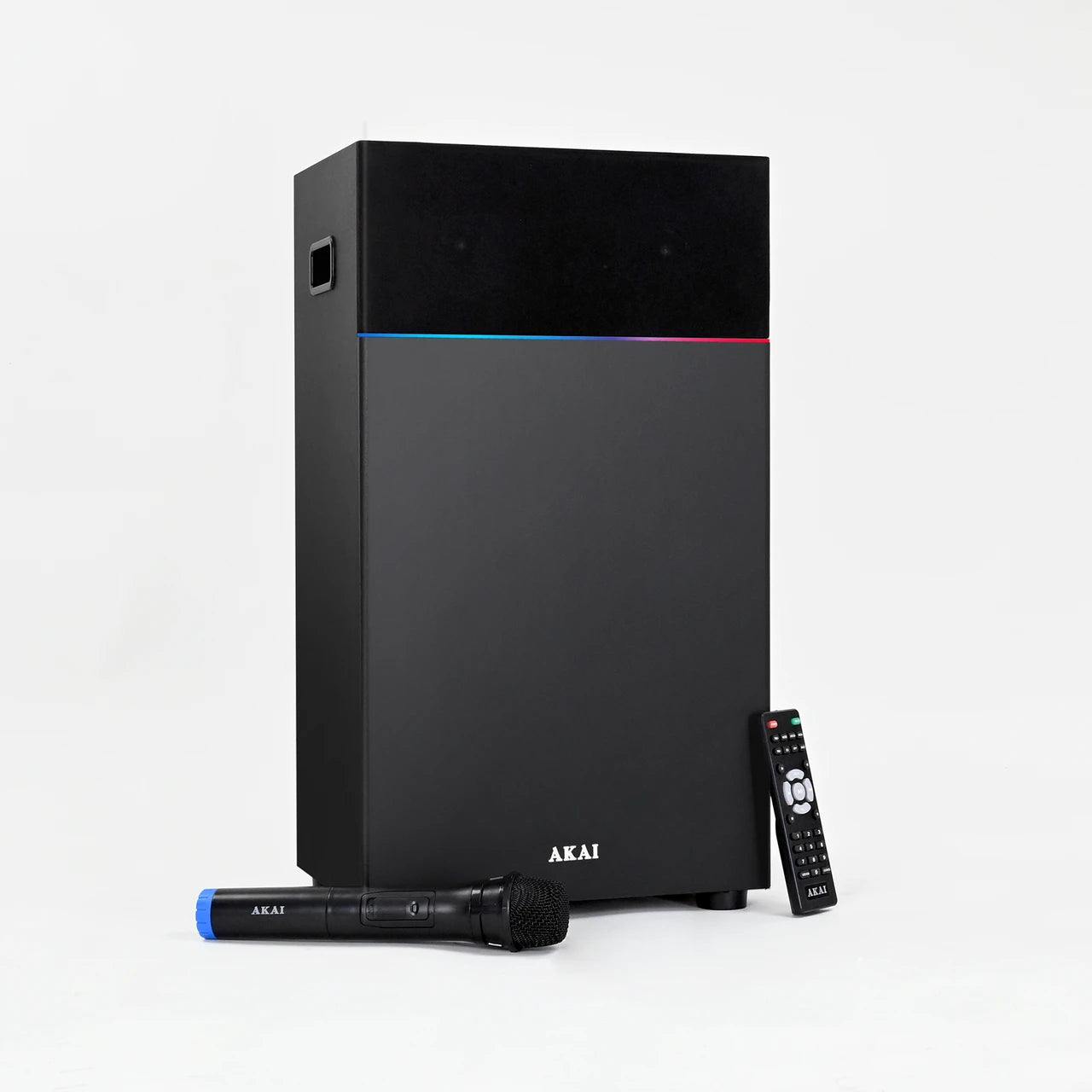 AKAI UltraBoom-80 Bluetooth Party Speaker with wireless Mic | 80W RMS | Karaoke | RGB LED Lights | Digital Display
