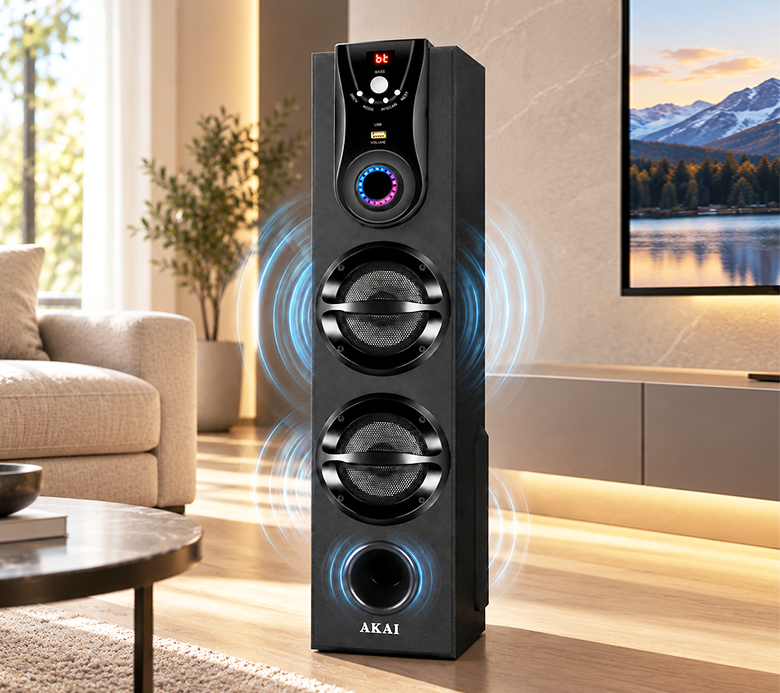 Deep bass & clear sound
