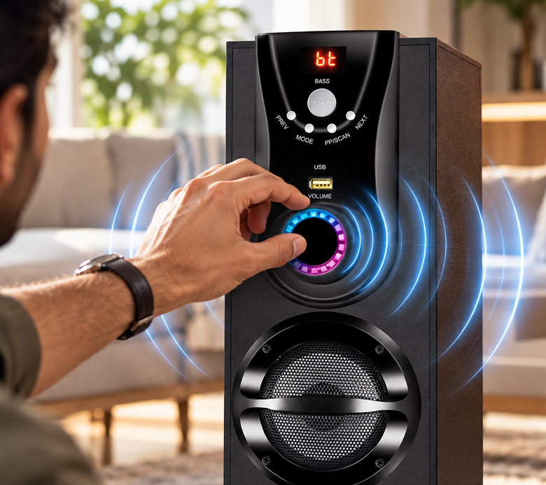 Volume, Bass & Treble Knob 