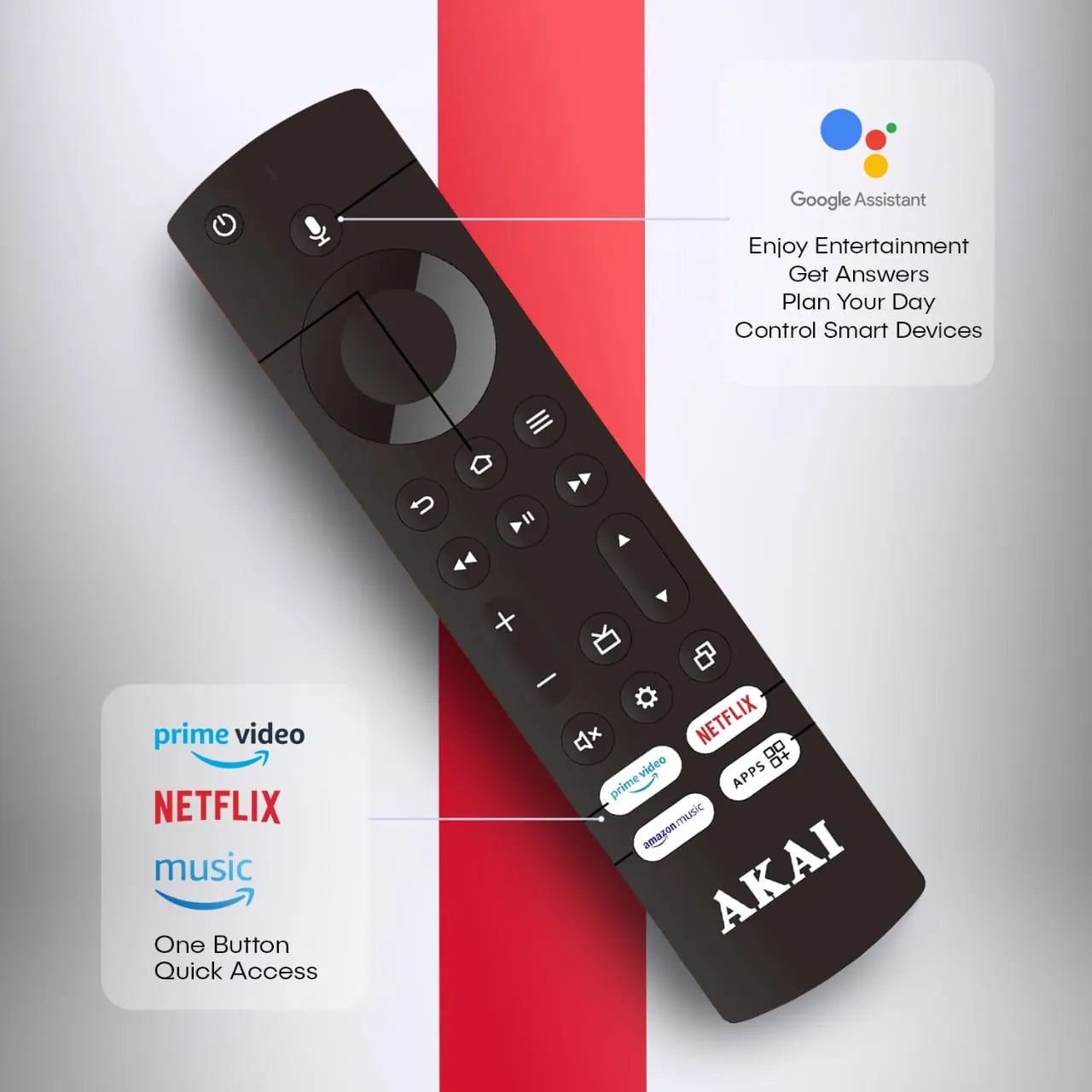 AKAI 254cm (100) 4K Ultra HD Smart Google QLED TV