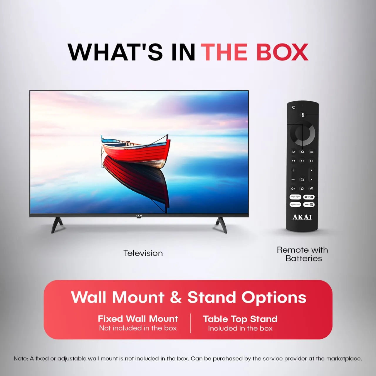 AKAI 254cm (100) 4K Ultra HD Smart Google QLED TV