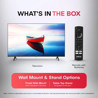 AKAI 254cm (100 Inch) 4K Ultra HD Smart Google QLED TV