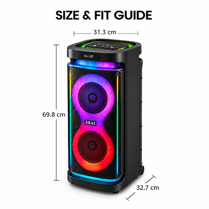 AKAI PM-1400 Turbo 140W RMS Bluetooth Party Speaker