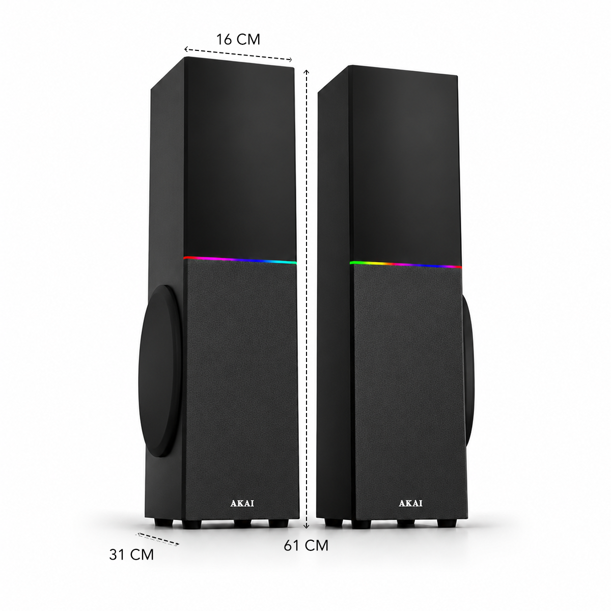 AKAI TS-120 Bluetooth Twin Tower Speaker