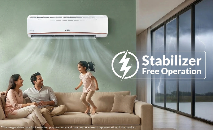 Stabilizer Free Operation* Say goodbye to worries about voltage.